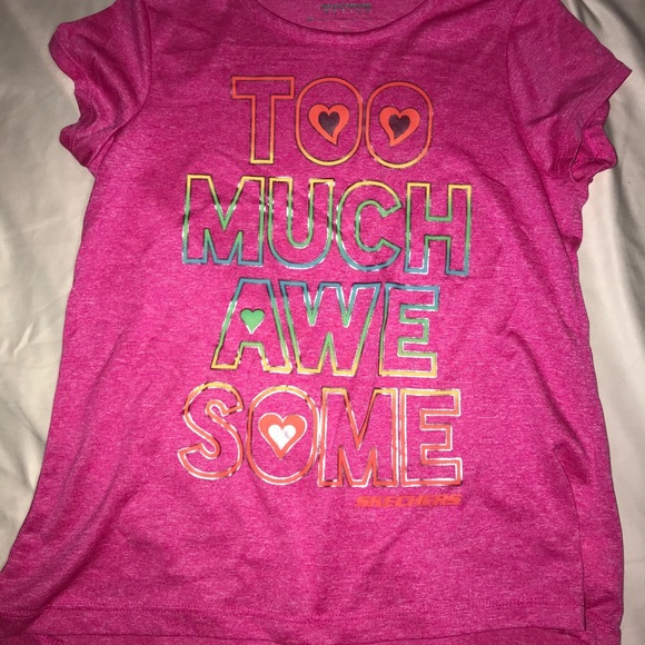 4 Sketchers active dryfit girls shirts, size 10-12 - Picture 3 of 7